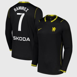 Chelsea WSL Nike Away Stadium Long Sleeve Shirt 2026-27 with Ramírez 7 printing