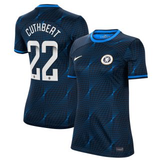 Chelsea WSL Nike Away Stadium Shirt 2023-24 - Womens with Cuthbert 22 printing