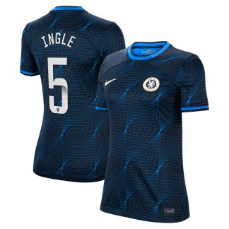 Chelsea WSL Nike Away Stadium Shirt 2023-24 - Womens with Ingle 5 printing
