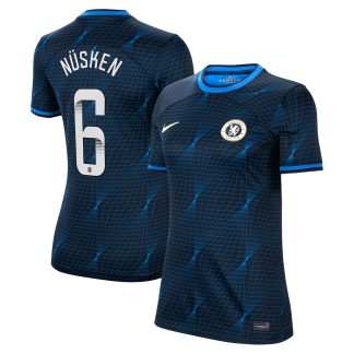 Chelsea WSL Nike Away Stadium Shirt 2023-24 - Womens with Nüsken 6 printing