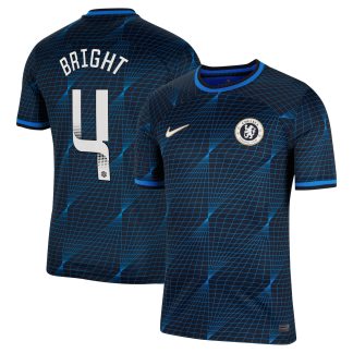 Chelsea WSL Nike Away Stadium Shirt 2023-24 with Bright 4 printing