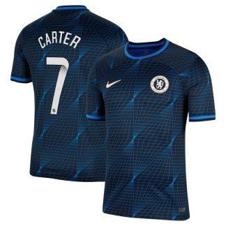 Chelsea WSL Nike Away Stadium Shirt 2023-24 with Carter 7 printing