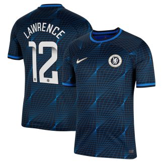 Chelsea WSL Nike Away Stadium Shirt 2023-24 with Lawrence 12 printing