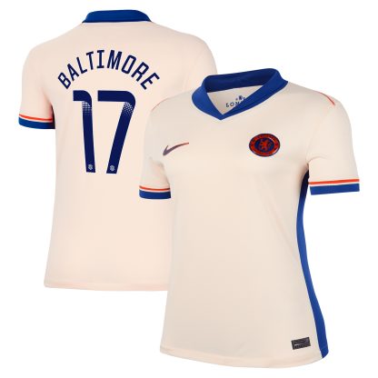 Chelsea WSL Nike Away Stadium Shirt 2024-25 - Womens with Baltimore 17 printing