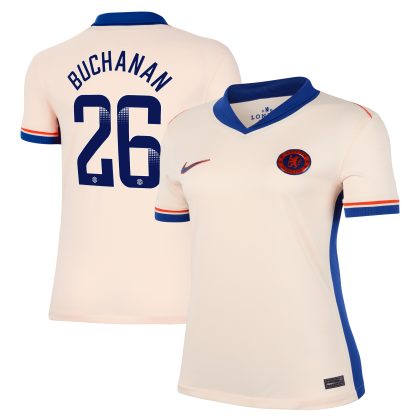 Chelsea WSL Nike Away Stadium Shirt 2024-25 - Womens with Buchanan 26 printing