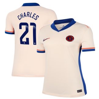 Chelsea WSL Nike Away Stadium Shirt 2024-25 - Womens with Charles 21 printing