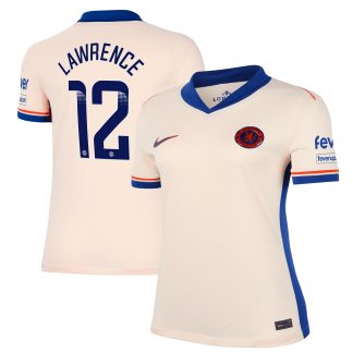 Chelsea WSL Nike Away Stadium Shirt 2024-25 - Womens with Lawrence 12 printing