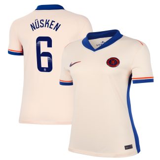 Chelsea WSL Nike Away Stadium Shirt 2024-25 - Womens with Nüsken 6 printing