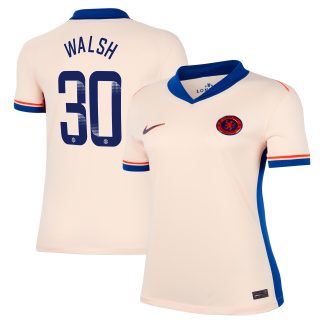 Chelsea WSL Nike Away Stadium Shirt 2024-25 - Womens with Walsh 30 printing