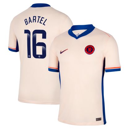 Chelsea WSL Nike Away Stadium Shirt 2024-25 with Bartel 16 printing