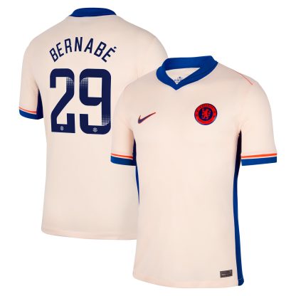 Chelsea WSL Nike Away Stadium Shirt 2024-25 with Bernabé 29 printing