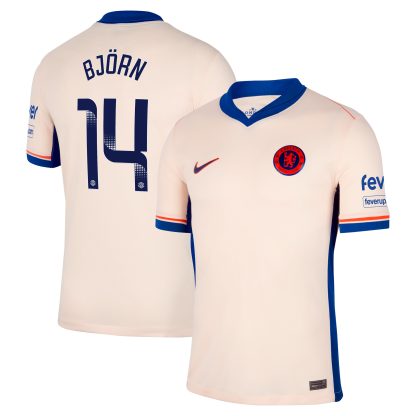 Chelsea WSL Nike Away Stadium Shirt 2024-25 with Björn 14 printing