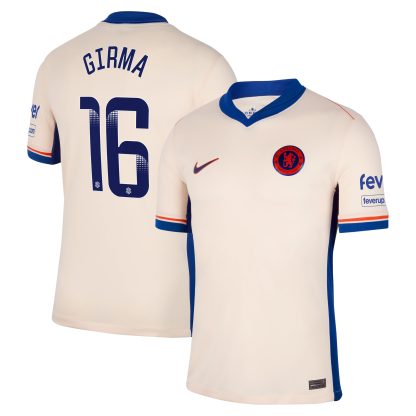 Chelsea WSL Nike Away Stadium Shirt 2024-25 with Girma 16 printing