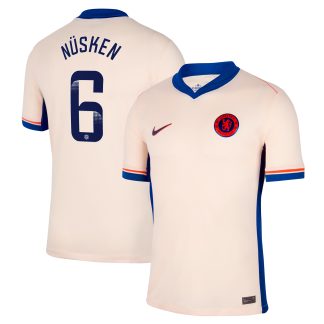 Chelsea WSL Nike Away Stadium Shirt 2024-25 with Nüsken 6 printing