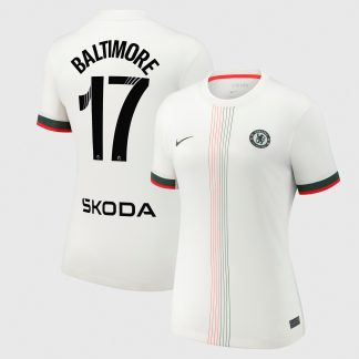 Chelsea WSL Nike Away Stadium Shirt 2025-26 - Womens with Baltimore 17 printing