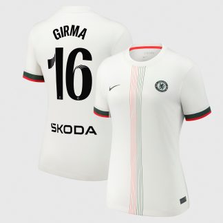 Chelsea WSL Nike Away Stadium Shirt 2025-26 - Womens with Girma 16 printing