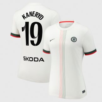 Chelsea WSL Nike Away Stadium Shirt 2025-26 - Womens with Kaneryd 19 printing
