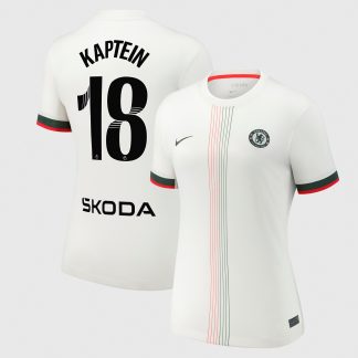 Chelsea WSL Nike Away Stadium Shirt 2025-26 - Womens with Kaptein 18 printing