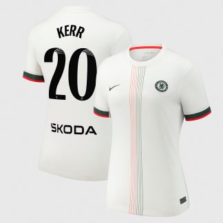 Chelsea WSL Nike Away Stadium Shirt 2025-26 - Womens with Kerr 20 printing