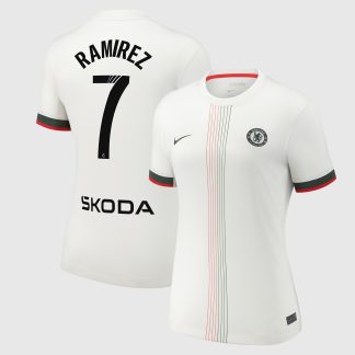 Chelsea WSL Nike Away Stadium Shirt 2025-26 - Womens with Ramírez 7 printing