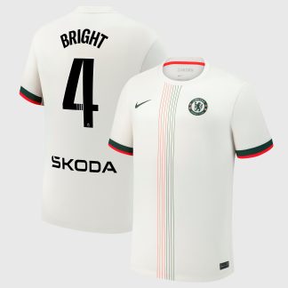 Chelsea WSL Nike Away Stadium Shirt 2025-26 with Bright 4 printing