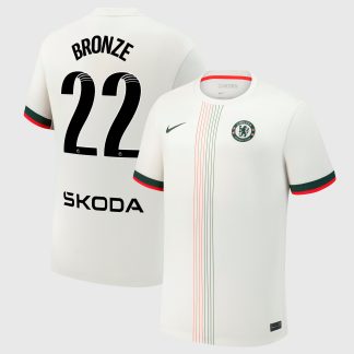 Chelsea WSL Nike Away Stadium Shirt 2025-26 with Bronze 22 printing