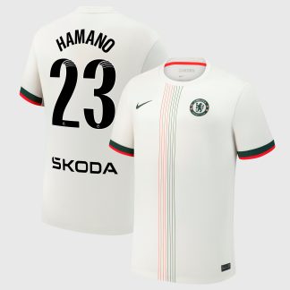 Chelsea WSL Nike Away Stadium Shirt 2025-26 with Hamano 23 printing