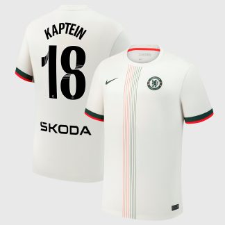 Chelsea WSL Nike Away Stadium Shirt 2025-26 with Kaptein 18 printing