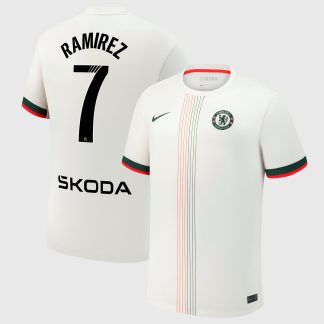 Chelsea WSL Nike Away Stadium Shirt 2025-26 with Ramírez 7 printing