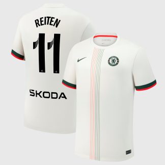 Chelsea WSL Nike Away Stadium Shirt 2025-26 with Reiten 11 printing