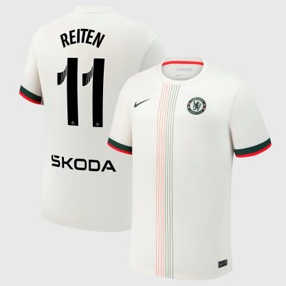 Chelsea WSL Nike Away Stadium Shirt 2025-26 with Reiten 11 printing