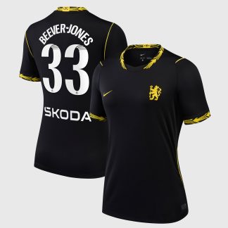 Chelsea WSL Nike Away Stadium Shirt 2026-27 - Womens with Beever-Jones 33 printing