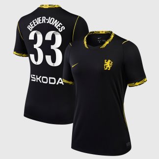 Chelsea WSL Nike Away Stadium Shirt 2026-27 - Womens with Beever-Jones 33 printing