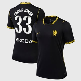 Chelsea WSL Nike Away Stadium Shirt 2026-27 - Womens with Beever-Jones 33 printing