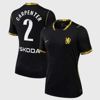 Chelsea WSL Nike Away Stadium Shirt 2026-27 - Womens with Carpenter 2 printing