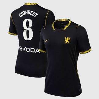 Chelsea WSL Nike Away Stadium Shirt 2026-27 - Womens with Cuthbert 8 printing