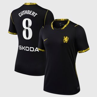 Chelsea WSL Nike Away Stadium Shirt 2026-27 - Womens with Cuthbert 8 printing