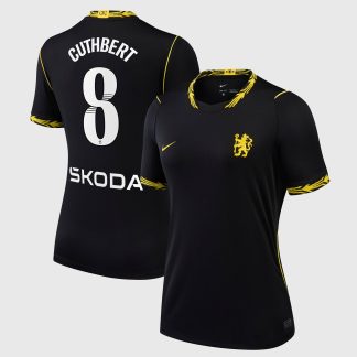 Chelsea WSL Nike Away Stadium Shirt 2026-27 - Womens with Cuthbert 8 printing