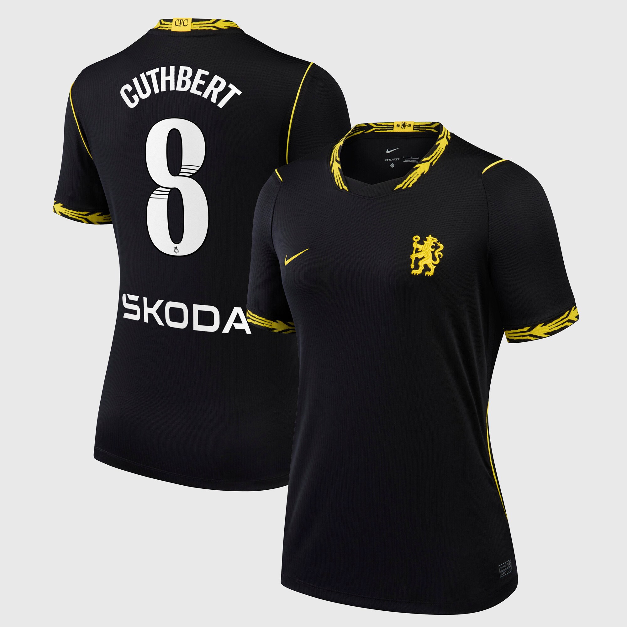 Chelsea WSL Nike Away Stadium Shirt 2026-27 - Womens with Cuthbert 8 printing