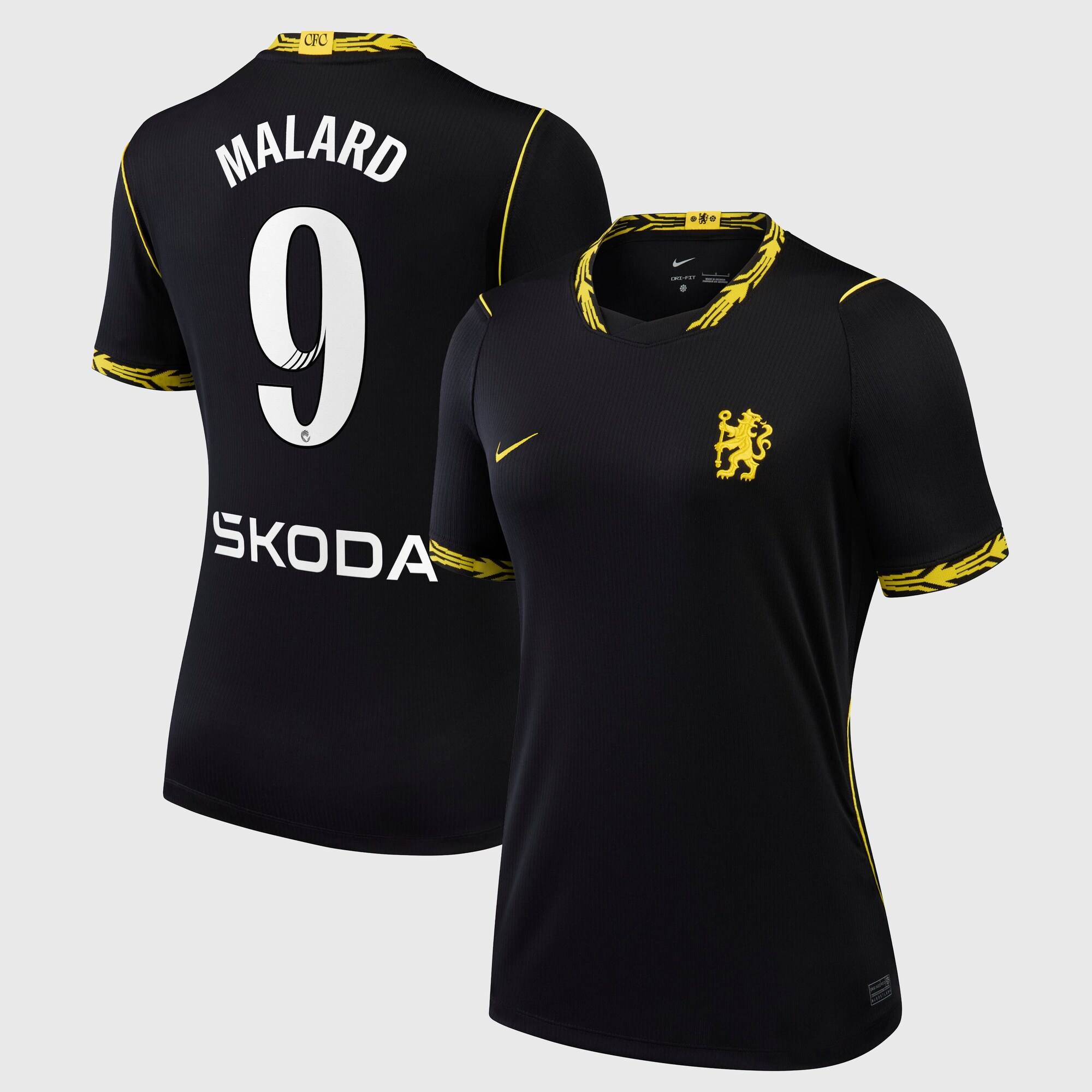 Chelsea WSL Nike Away Stadium Shirt 2026-27 - Womens with Malard 9 printing