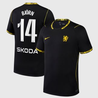 Chelsea WSL Nike Away Stadium Shirt 2026-27 with Björn 14 printing