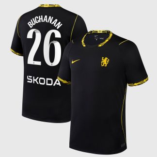 Chelsea WSL Nike Away Stadium Shirt 2026-27 with Buchanan 26 printing