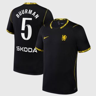 Chelsea WSL Nike Away Stadium Shirt 2026-27 with Buurman 5 printing