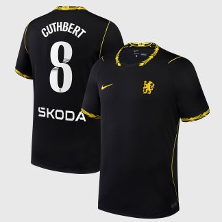 Chelsea WSL Nike Away Stadium Shirt 2026-27 with Cuthbert 8 printing