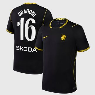 Chelsea WSL Nike Away Stadium Shirt 2026-27 with Dragoni 16 printing