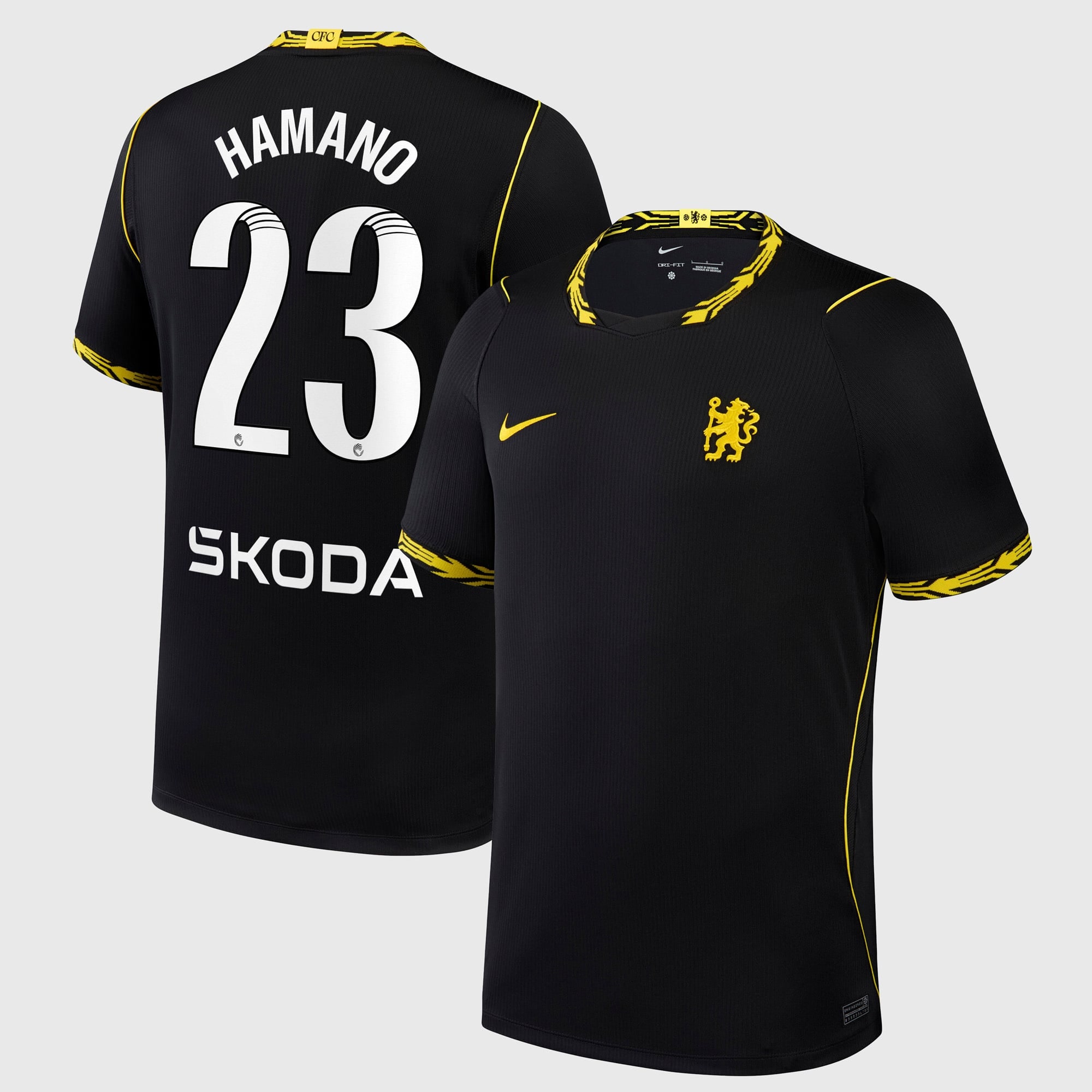 Chelsea WSL Nike Away Stadium Shirt 2026-27 with Hamano 23 printing