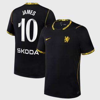 Chelsea WSL Nike Away Stadium Shirt 2026-27 with James 10 printing