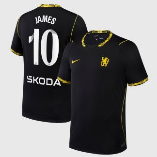 Chelsea WSL Nike Away Stadium Shirt 2026-27 with James 10 printing