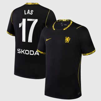 Chelsea WSL Nike Away Stadium Shirt 2026-27 with Las 17 printing