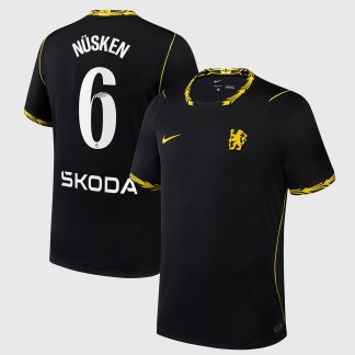 Chelsea WSL Nike Away Stadium Shirt 2026-27 with Nüsken 6 printing